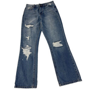 Jelly Jeans Women's Distressed Jeans Junior Size 7 High Rise Straight